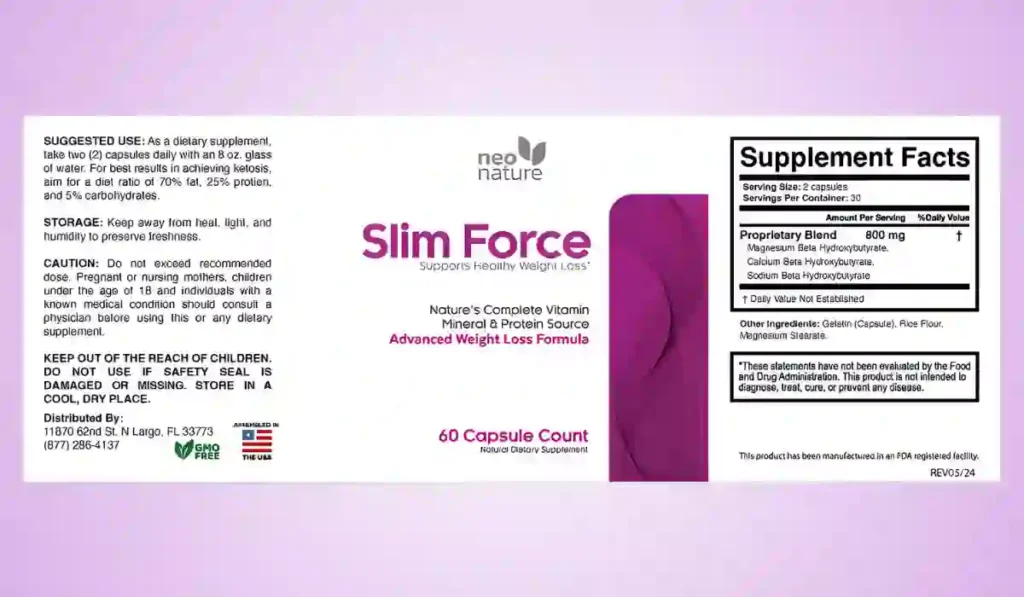 Slim Force Ingredients