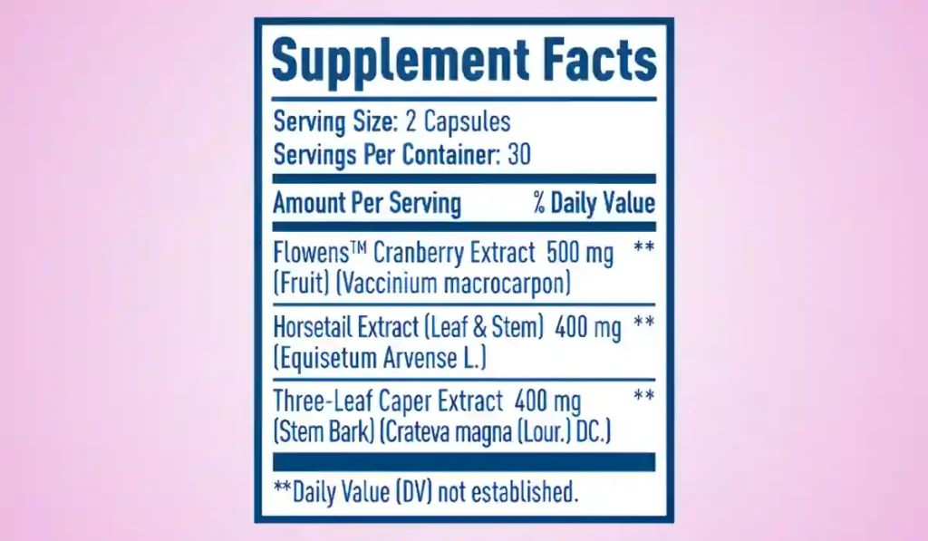 Native Path Bladder Health Ingredients