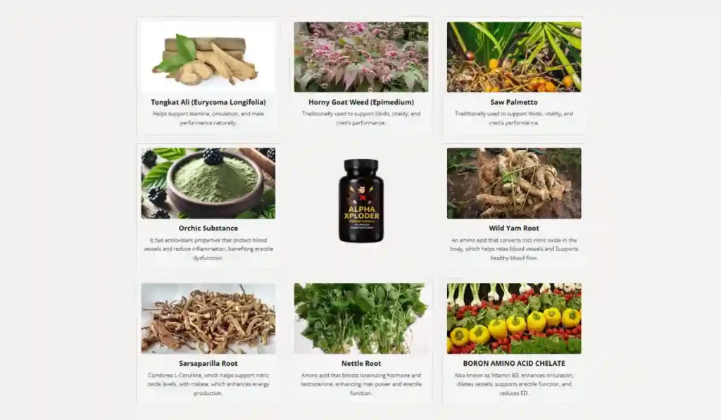 AlphaXploder ingredients